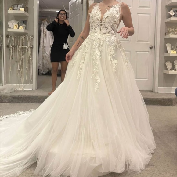 Mori Lee White Wedding Gown